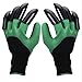 Price comparison product image DIFLY 2 Pairs Gardening Gloves with Claws Thorn Resistant for Gardeners Digging Planting Raking (Double claw)