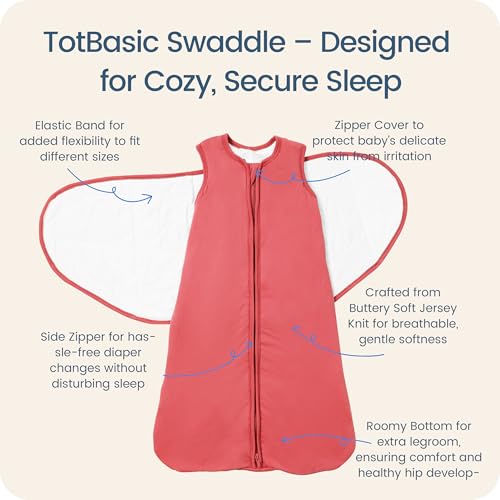 Image of Newborns Swaddle Sleep Sack 0-3 Months, 1.0 TOG Baby Blanket for Newborns, Soft Sleeping Bag for Infants