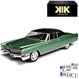 cadillac fleetwood 1/18 Aus Metall mit Plastikteilen und drehbaren Rädern.