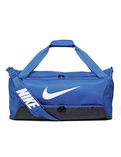 Nike NK BRSLA M DUFF - 9,5 (60L) Game Royal/Preto/Branco, Game Royal/Preto/Branco, Tamanho Padrão, Treinamento Masculino, Game Royal/preto/branco, standard size, Treinamento masculino