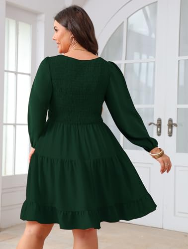 Image of SCOMCHIC Women's Plus Size Cocktail Mini Short Dress