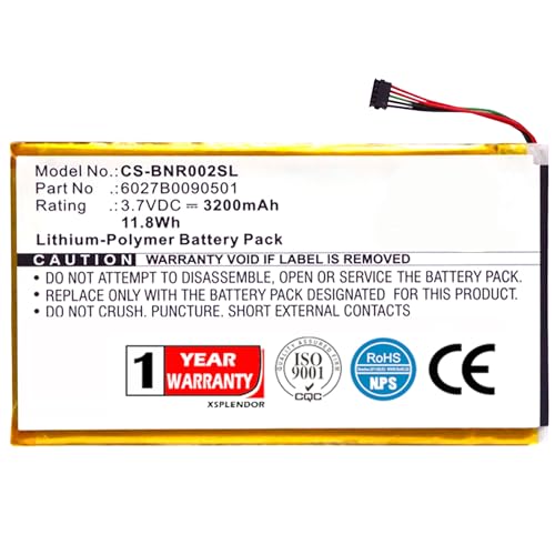 XPS Replacement battery compatible with BARNES & NOBLE BNRB200 BNRV200 BNTV250A DR-NK02 Nook 7