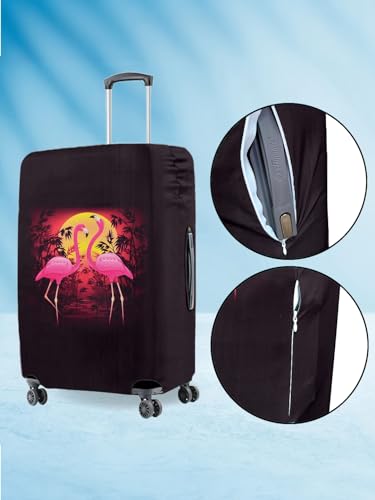 Image of Cortina Abstract Design 55 Cm 20 Inch Polyester-Spandex Eco-Friendly Hard-Sided 4 Wheels Spinner Travel Suitcase Protective Cover Luggage Protectors Anti Scratch /Dust Pack Of 1 (Blue 9)