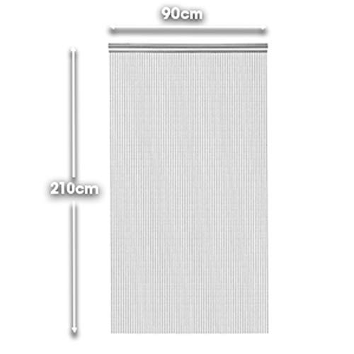 Vermatik Genuine Fly Screen 90cm x 210cm Premium Aluminium Fly Door Chain Curtain for doorways