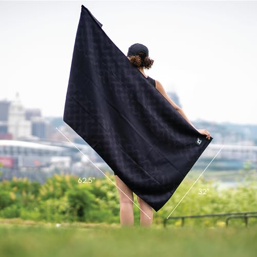 Image of Sprints Prints Athletic Running Towel, Full-Sized, Car Seat Cover - Moisture Wicking (Midnight Mile)