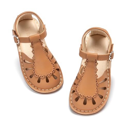 Image of THEE BRON Toddler Girls Espadrilles Sandals Hollow Out Rustic Dress Shoes