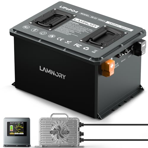 Lamnory 36V 105Ah Lithium Golf Cart Batteries, Built-in 200A BMS with...