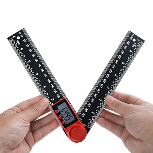 Digital Angle Finder,200mm/7 Inch Digital Inclinometer Protractor Angle Measure Tool for Construction,Protractor Angle Ruler with LCD Display,Angle Measure Tool for Woodworking Construction Repairing