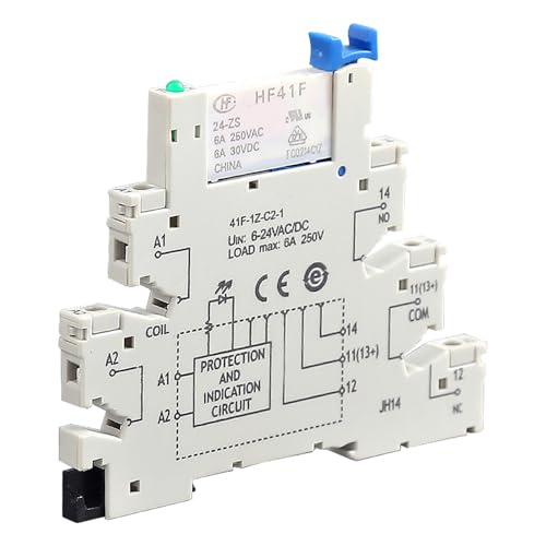 POFET HF41F DIN-Schienen Relaismodul 6-24V