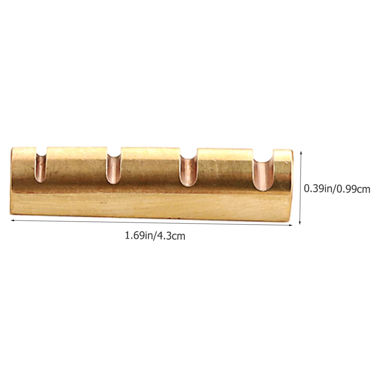 Totority Bass Tight-tune Four-string Bass Nut Electric Bass Accessories Guitar Bridge Saddle String Nuts for Music Instruments