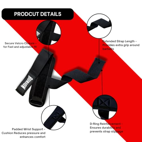 Image of Aurion Heavy-Duty Nylon Wrist Wraps | Professional Strength Wrist Support for Weightlifting, Bench Press & Powerlifting | Adjustable Compression Wraps with Thumb Loop for Men & Women (Black)