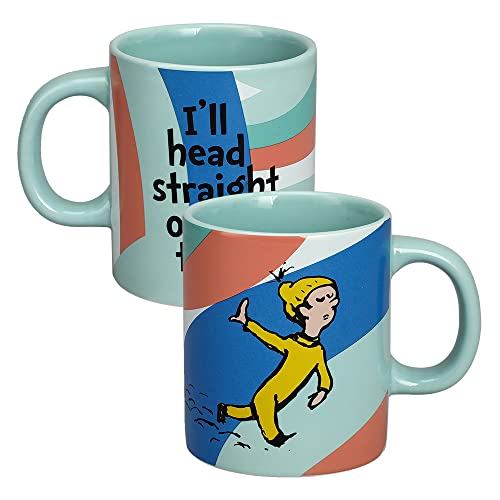 Bioworld Dr. Seuss Oh The Places You'll Go I'll Head Straight Out Of Town 16 Oz Ceramic Mug