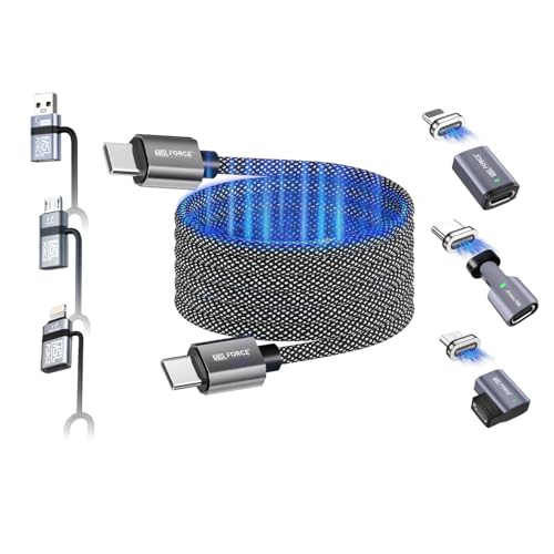 �y�P�i�̔�����zCtoC (Type-C/USB-C) �}���[�d �X�p�C�����P�[�u�� �}�O�l�b�g�z�� PD 65W �f�[�^�]�� 480Mbps �`��L�� ���{�̒������ msl001