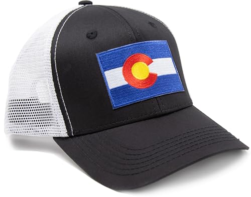 Image of International Tie State Hat for Men and Women, Adjustable Snapback Trucker Baseball Cap with Embroidered Patch