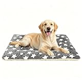 Dog Bed mat Pet mat Dog Box mat Machine Washable Grey (33x23x1.5in)