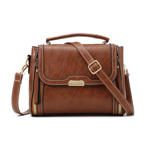 Materiale: Questa borsa a tracolla è realizzata in pelle sintetica e fodera in poliestere. Progettato con funzionalità leggera e versatilità, leggero e confortevole, carico di viaggio leggero.