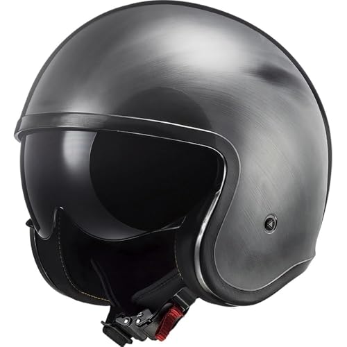 Casque moto jet LS2 Spitfire II léger avec écran solaire intégré couleur jeans XS