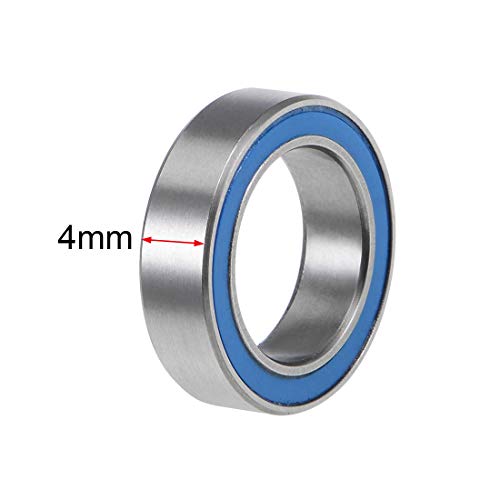 Uxcell A19101000UX0353 6700-2Rs Deep Groove Ball Bearings Z2 10Mm X 15Mm X 4Mm Double Sealed Chrome Steel Blue Cover 10Pcs thumb #2