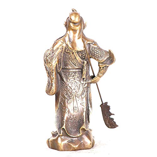 Statue Guangong en cuivre pur : rompez la monotonie avec un artisanat de collection