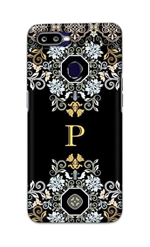 Image of Printed Hard Back Cover Case for Oppo F9 | Oppo F9 Pro | Realme U1 Back Cover (Alphabet P) -1803