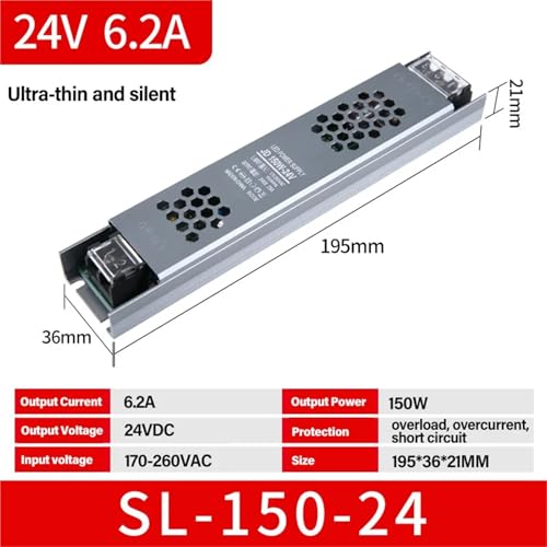 Alimentation 24V 100W AC/DC transformateur convertisseur LED mince - 8