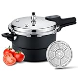 7L Olla Express de Acero inoxidable Olla de Presion Vaporera Set de Ollas De Sopa Carnes de Cocina...