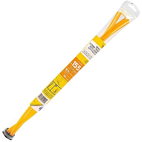 Cub Cadet 490-040-C035 Replacement Cutting Trimmer Line for Walk Behind Wheeled String Trimmers, .155-Inch. Diameter x 18.5-Inch Length, Natural Cover