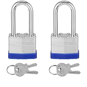 Smilcloud LDP8325 Keyed Padlock 2-Pack