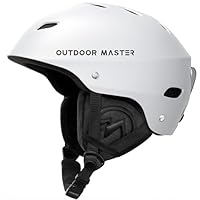 OutdoorMaster Kelvin Ski Helmet - Snowboard Helmet for Men, Women & Youth (White,M)