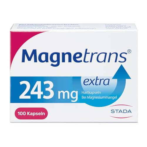 Magnetrans extra 243 mg - Magnesiumkapseln für eine schnelle Hilfe bei Muskel- und Wadenkrämpfen bei nachgewiesenem Magnesiummangel - 1 x 100 Kapseln