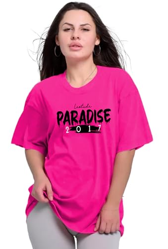 Image of LEOTUDE Women Cottonblend Oversized Baggy Fit Half Sleeve Round Neck Multicolor Combo T-Shirt for Women & Girls (Pack of 3)