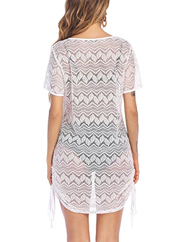 Avidlove Swimsuit Coverups For Women Lace Bikini Cover Ups Sexy Kimono Swimwear Beachwear W, Xxl White #TOP4