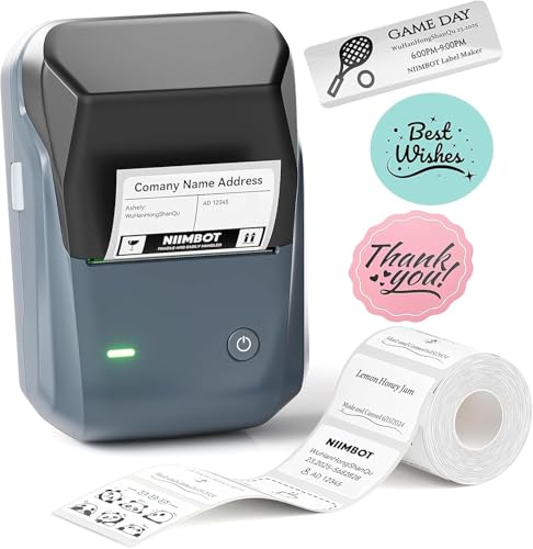 NIIMBOT B1 Label Maker Machine, Thermal Label Printer Easy to Use for...