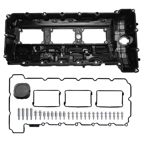 N55 Valve Cover Kit with Gasket & Bolts Compatible with 2010-2018 BMW 335i/435i/535i/640i/X3/X5/X6 3.0L Turbo- Replaces E346-AS 11127570292
