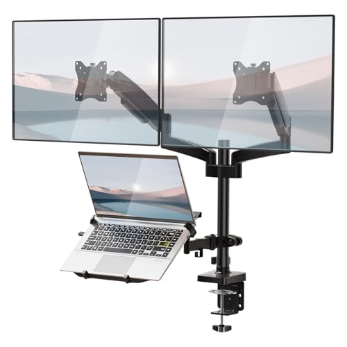 Support écran et ordi portable WALI libérez l'espace de votre bureau