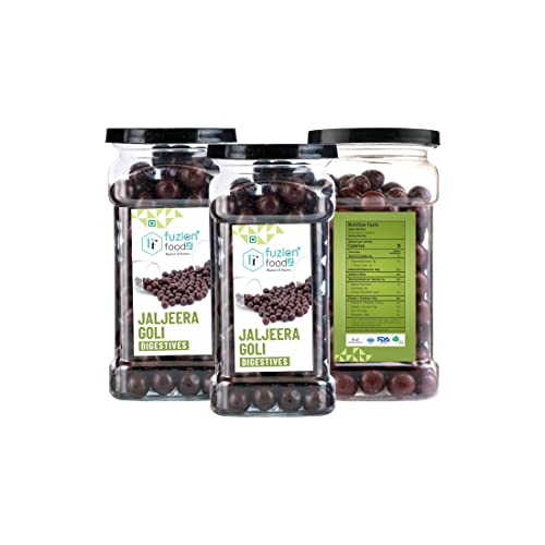 Image of Fuzion Foodz Jal Jeera Goli - (165g Each X Pack of 3) Chatpati Jal Jeera Goli Mukhwas - Digestive Pachak Goli Mouth Freshner After Meal Mukhwas, 495grams