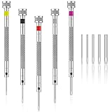5 Pieces Micro Precision Watch Screwdriver Set Mini Small Screwdriver with 5 Extra Replace Blades...