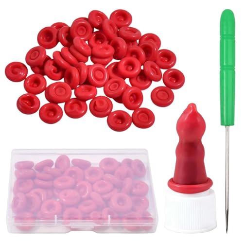 50 cápsulas de latex rojo para sellado de masilla