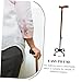 FRCOLOR Sturdy Walking Stick Aluminum Alloy Crutch Mountaineering Stick for Elderly