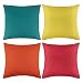 YEAJION Fodere per Cuscini 4 Pezzi, Federe per Cuscino, da Esterno Impermeabili Fodere per Cuscini Decorativi da Giardino Federe per Patio, Divano, Balcone e Divano, 45 x 45 cm