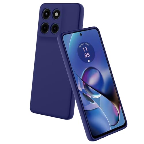 Image of Back Cover for Motorola Edge 60 Stylus 5G | Full Camera Protection | Premium Liquid Silicon Case | Flexible Bumper Case for Motorola Edge 60 Stylus 5G (Dark Blue)