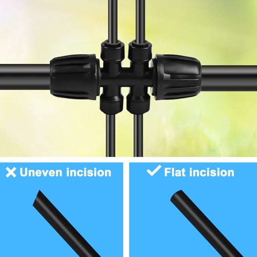 6PCS-12-to-14-Barbed-Tee-Quick-Connector-Drip-Irrigation-KitsAnti-Leak-Locked-Splitter-Fitting-for-Irrigation-Tubing-6-Way-Connector-and-4-Plugs