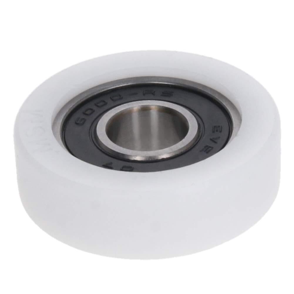 Aspectos, Rodillo, rodillo plano, polea, rueda plana, rollo de nailon, 2 piezas 10 x 35 11 mm, tensor, transportador deslizante, for muebles, accesorios hardware, puerta móvil (blanco)