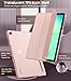 TiMOVO Case for Samsung Galaxy Tab A11+ Plus/A9+ Plus 11 Inch (2026/2023), Slim Soft TPU Translucent Frosted Back Protective Cover, Auto Wake/Sleep, Rose Gold