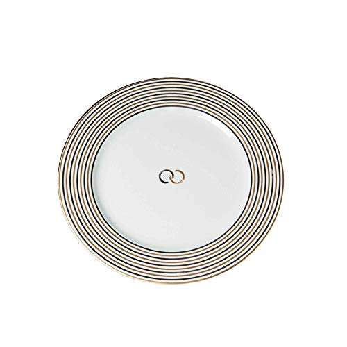 The Cocoonalist Assiette de Présentation 30cm Porcelaine de Limoges Décoration Or Jaune 24k Platine - Modèle Marry Me - Fabriquée en France (30cm) Cover