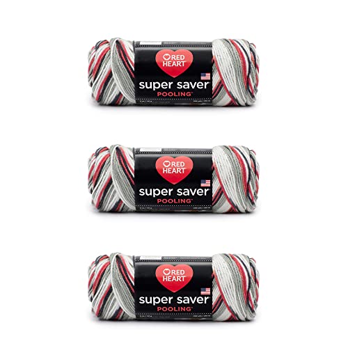 Image of Red Heart Super Saver Haute Yarn - 3 Pack of 141g /5oz - Acrylic - 4 Medium (Worsted) - 236 Yards - Knitting /Crochet
