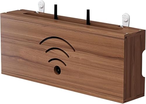 PVTKWiFi���[�^�[�{�b�N�X ���[�^�[���[ �Ǌ|���f�U�C�� ���C�ގg�p ���[�^�[�����{�b�N�X �������Ŏ��p�I�Ȏ��[�\�����[�V���� (30*10*20cm,�u���E��)