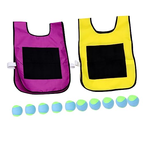 CLISPEED 1 Juego De Chaleco Adhesivo para Juego De Balón Prisionero Chalecos Y Chaleco De Espuma Adhesiva para Grupo Juego De Esponja para Fiestas Juego De Balón Prisionero para Bebés