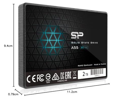 SSD 2TB 3D NAND A55 SLC Cache Performance Boost 2.5 inch SATA III 7mm (0.28") Internal Solid State Drive - Hdd - Immagine 6