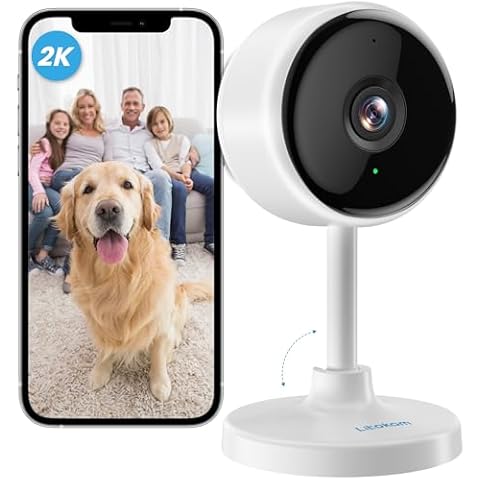 litokam Indoor Camera, Cameras for Home Security with Night Vision, Pet Camera with Phone App, 2K Indoor Security Camera, Motion Detection, 2-Way Audio, WiFi Camera Home Camera Compatible with Alexa Cover